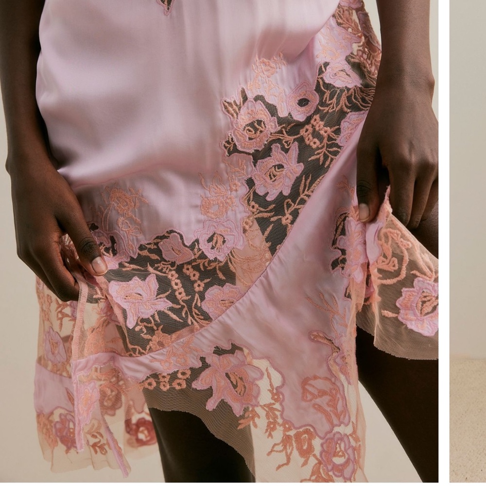 FREE PEOPLE MYSTIC GROOVE EMBROIDERED LACE SLIP - Picture 5 of 8